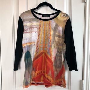 Philadelphia Museum of Art long sleeve top size M